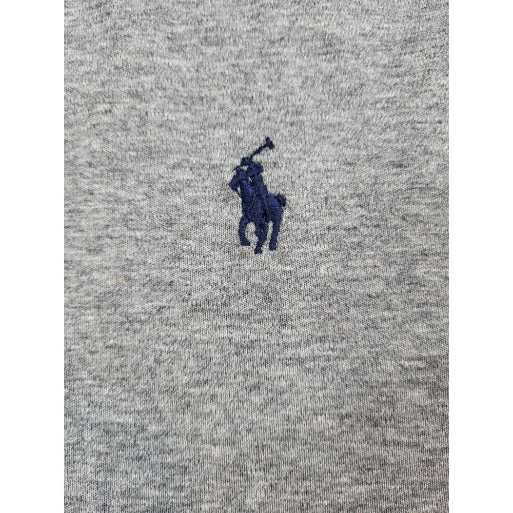 Polo Ralph Lauren Men's L Large Gray Pima Soft Touch Short Sleeve Polo Shirt
